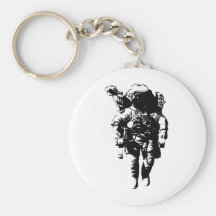 Astronaut in Space Key Chains