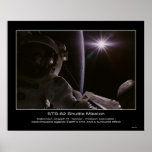 Astronaut Joseph R. Tanner  backdr... Posters