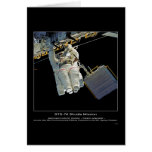 Astronaut Linda M. Godwin outside Mir Space Statio cards