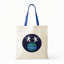 Astronaut Love Tote Bags