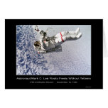 Astronaut Mark C. Lee Tests "SAFER" Sky Walk cards