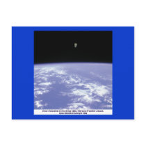 Astronaut McCandless Free Flying with Jetpack Postcard