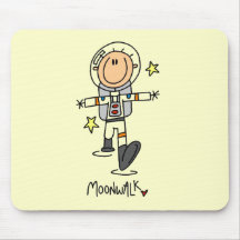 Astronaut Moonwalk Tshirts and Gifts Mouse Pad
