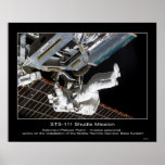 Astronaut Philippe Perrin installs Mobile Remote Posters