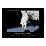 Astronaut Philippe Perrin near the S-Zero Truss IS Cards