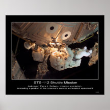 Astronaut Piers J. Sellers Spacewalk NASA STS-112 Posters