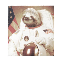 Astronaut Sloth Note Pads