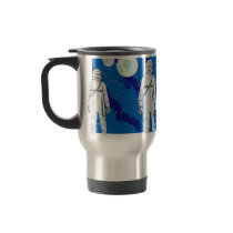 astronaut space background coffee mug