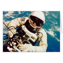 Astronaut Spacewalk Card
