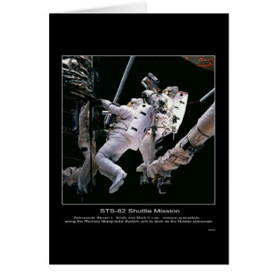 Astronauts Steven L. Smith and Mark C. Lee works o Greeting Card by Space_Exploration