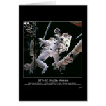 Astronauts Steven L. Smith and Mark C. Lee works o cards