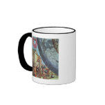 Astronomers looking through a telescope coffee mug
