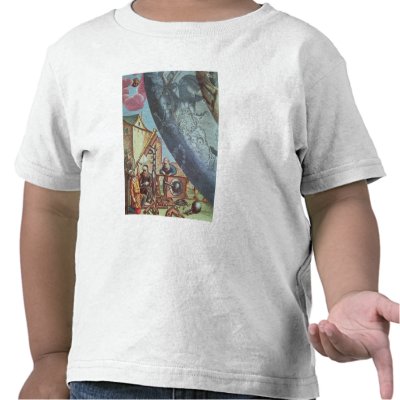 Astronomers looking through a telescope t-shirt by bridgemanart