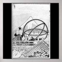 Astronomers working during Edo Period Poster