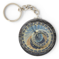Astronomical Clock or Prague Orloj Key Chains