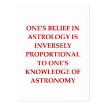 astronomy astrology joke postcard