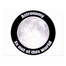 Astronomy Full Moon Postcard