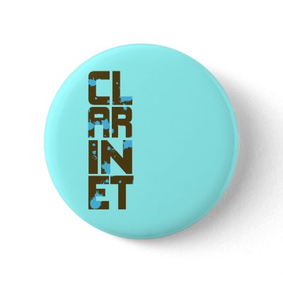 Asymmetrical Clarinet Pin by marchingbandstuff