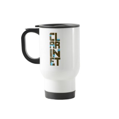 Asymmetrical Clarinet Mug by marchingbandstuff