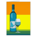 asyrum : pop wine glass and bottle cards