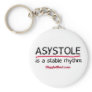 Asystole Medical Humour Keychain