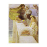 At Aphrodite's Cradle by Sir Lawrence Alma Tadema Postcard