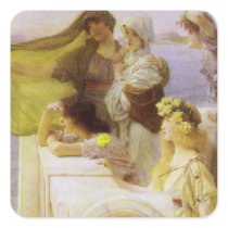At Aphrodite's Cradle by Sir Lawrence Alma Tadema Sticker
