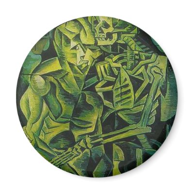 At Death's Door Refrigerator Magnet by taiche