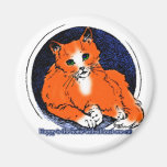 At Least One Cat Fridge Magnet