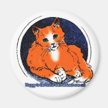 At Least One Cat Fridge Magnet