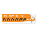 AT&T follow me sticker Bumper Sticker