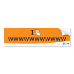 AT&T i heart sticker Bumper Stickers