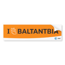 AT&T iheart sticker Bumper Stickers