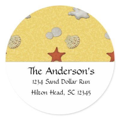 At the Beach Address Labels by mrssocolov2