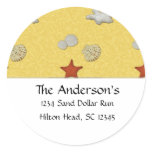 At the Beach Address Labels stickers
