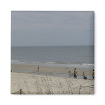 At The Beach Refrigerator Magnet