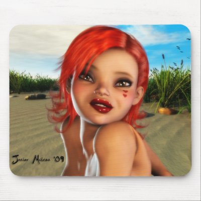 At the Beach Scene Mousepad by SlayerX