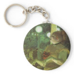 At the Cafe Concert: The Song of the Dog by Degas Key Chain