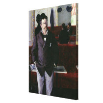 At the Cafe, Rouen, 1880 Stretched Canvas Prints
