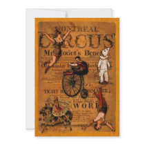 At the Circus Personalised Invite