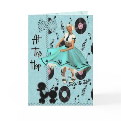 At The Hop Greeting Card by Guiltypleasures