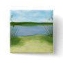 at the lake pretty landscape design button