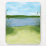 at the lake pretty landscape design mousepads