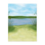 at the lake pretty landscape design post cards
