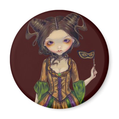 "At the Masquerade Ball" Magnet by strangeling