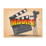 At The Movies Vintage Postcard