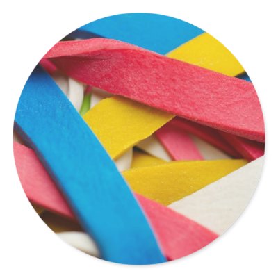 At The Office Rubber Band Stuff Sticker by Suzettas