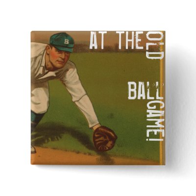 At The Old Ball Game Buttons by BBHistoricalSociety