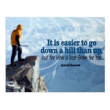 At The Top inspirational post card