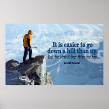 At The Top inspirational poster print